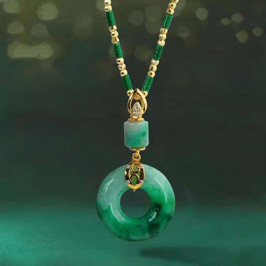 ✨Klidná šperky s jadeitovým přívěskem