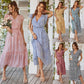 🔥[S-2XL]👗Letní nový styl - Ležérní resortní šaty s potiskem 3.94