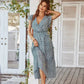 🔥[S-2XL]👗Letní nový styl - Ležérní resortní šaty s potiskem 3.94