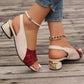 💖2025 Nové výrobky👡Dámské sandály Peep Toe s nízkým blokovým podpatkem