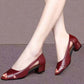 Dámské elegantní sandály Peep-Toe Block Heel