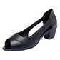 Dámské elegantní sandály Peep-Toe Block Heel