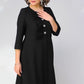 🎀Černé elegantní plus size šaty