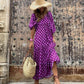 💖 Elegantní boho maxi šaty s balónovými rukávy pro ženy👗