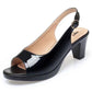 Sandály na vysokém podpatku s přezkou Peep-Toe