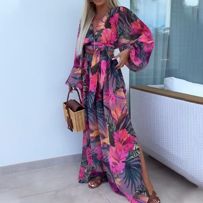 Dvoudílná souprava s leopardím potiskem Summer Blend