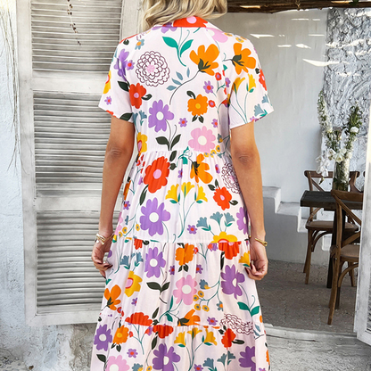 🏖️Dámské ležérní boho šaty s výstřihem do V💃