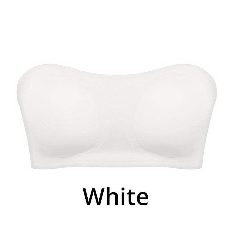 🔥👙Dámská podprsenka bez ramínek s neklouzavým křížovým zapínáním