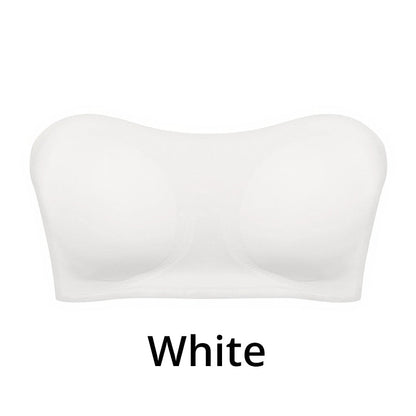 🔥👙Dámská podprsenka bez ramínek s neklouzavým křížovým zapínáním