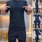 ❄️Pánský sportovní top s krátkým rukávem＆ Kalhoty dvoudílný set