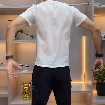 ❄️Pánský sportovní top s krátkým rukávem＆ Kalhoty dvoudílný set