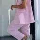 💖Dámský stylový set saka bez rukávů a kalhot s vysokým pasem