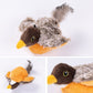 😻 Realistická vrabčí hračka pro kočky – Dobíjecí cvrlikající a mávající ptáček 🐦