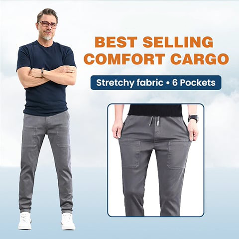 🔥 Odolné kalhoty pro volný čas s vysokou elasticitou a několika kapsami【S-4XL】