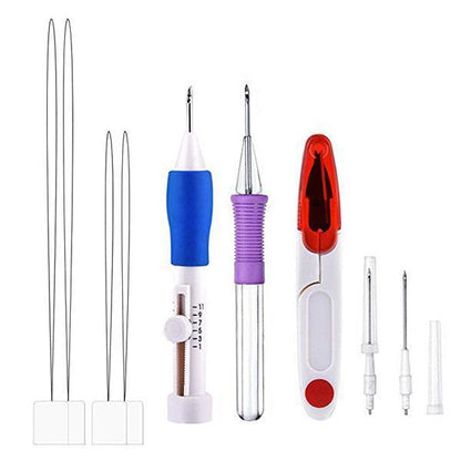 Nástroje pro vyšívání duhových barev 136 sad