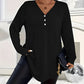 【🍂L-4XL】Podzimní dámské V-Neck Button s dlouhým rukávem