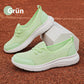 Breathable flat sole slip-on women's shoes