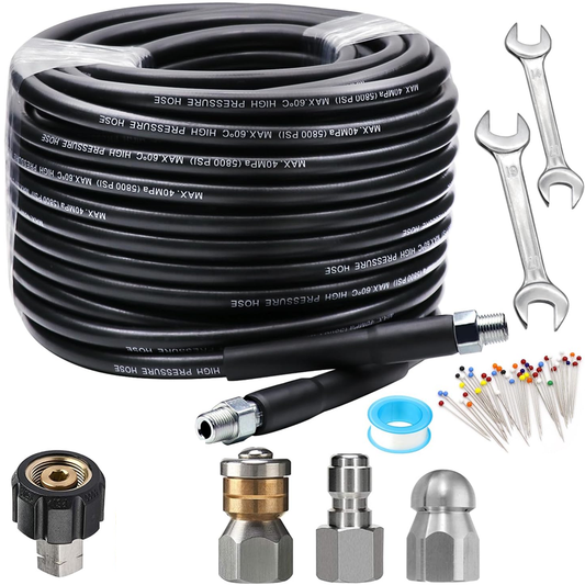 Sada pro tlakové čištění kanalizace 5800 PSI pro tlakové čističe