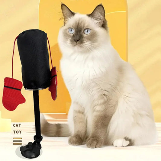 😺Interaktivní hračka pro kočky v podobě boxovacího pytle