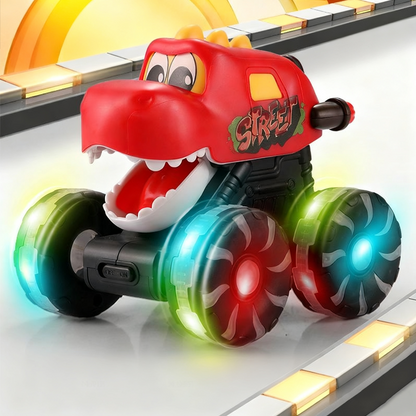 🦖Autíčko s dinosaury Press & Go se světly