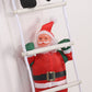 Santa Claus leze po žebříku – vánoční dekorace