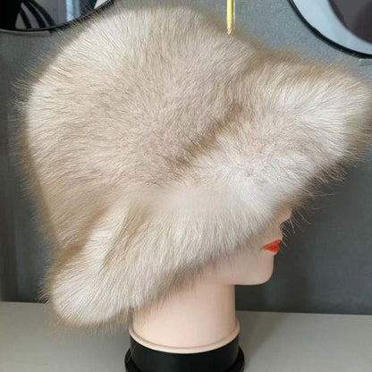 Chic Warm Soft Faux Fur Fisherman Hat