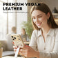 Chraňte telefon stylově bez otisků prstů – pouzdro na telefon s veganskou kůží. Na dobírku! 🧤
