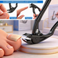 💅Nůžky na nehty z nerezové oceli se zakřivenými přesnými čepelemi – snadné stříhání i u silných nehtů a pro seniory! ✂️✨
