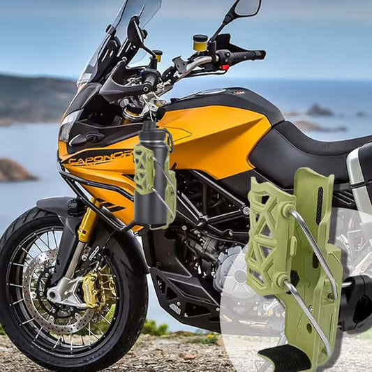 Upevněte nápoj bez ručního nastavování – samonastavitelný držák na nápoje na motocykl. Na dobírku! 🏍️