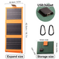 Dobijte své zařízení kdekoli díky sluneční energii – přenosný skládací solární panel s USB nabíjením. Na dobírku! ☀️