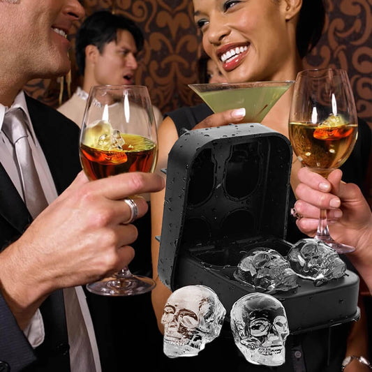 Silikonová forma na kostky ledu ve tvaru lebky pro kutily🥃