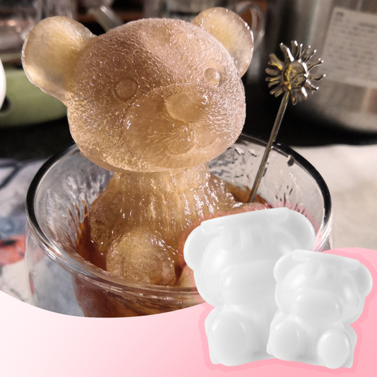 Přidejte do nápojů roztomilý medvídkový tvar – silikonová forma na led ve tvaru medvídka. Na dobírku! 🐻