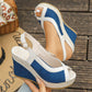 Kráčejte s elegancí a pohodlím – dámské ležérní klínové sandály s otevřenou špičkou. Na dobírku! 👡