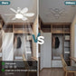 Nainstalujte během vteřiny bez elektrikáře – zásuvkový stropní ventilátor s osvětlením. Na dobírku! 💡