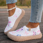 Nazujte a vyrazte bez tkaniček – dámské pohodlné nazouvací boty s motýlím vzorem. Na dobírku! 👟