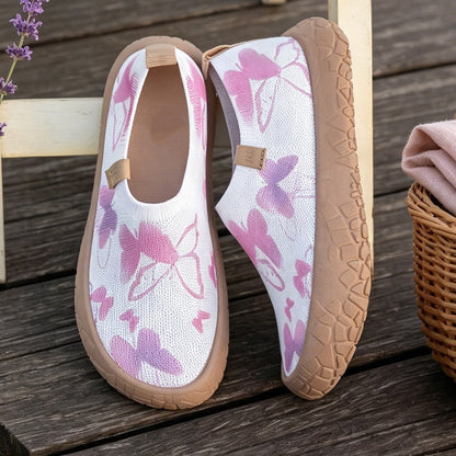 Nazujte a vyrazte bez tkaniček – dámské pohodlné nazouvací boty s motýlím vzorem. Na dobírku! 👟