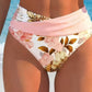 Vyhlaďte břicho a získejte zeštíhlující siluetu – dámský květinový bikini set s vysokým pasem. Možnost dobírky! ✨
