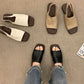 Zůstaňte v trendu s elegantním čtvercovým hrotem – dámské retro sandály s otevřenou patou. Na dobírku! 👡