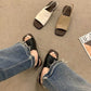 Zůstaňte v trendu s elegantním čtvercovým hrotem – dámské retro sandály s otevřenou patou. Na dobírku! 👡