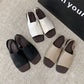Zůstaňte v trendu s elegantním čtvercovým hrotem – dámské retro sandály s otevřenou patou. Na dobírku! 👡
