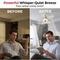Stropní ventilátor 3 v 1 se světlem a reproduktorem Bluetooth 🎵 Osvěžující vánek, jemné světlo a příjemná hudba – pohodlí po celý den 🛋️