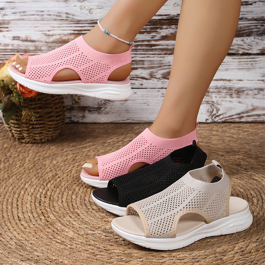 Neklouzejte na mokrém povrchu – dámské prodyšné sandály. Možnost dobírky! 👡