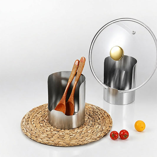 Uložte poklice, vařečky i prkénka na jednom místě – multifunkční držák na kuchyňské náčiní. Na dobírku! 🍳