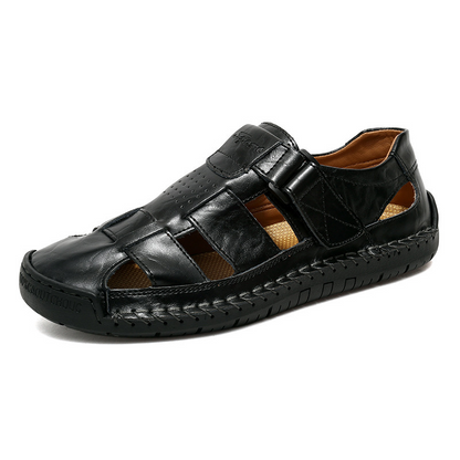 Chraňte své prsty a užívejte si letní pohodlí – pánské prodyšné sandály s uzavřenou špičkou. Na dobírku! 👞