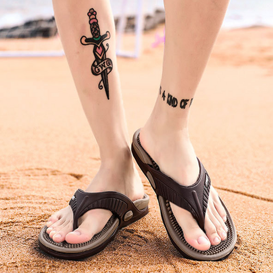 Dopřejte svým nohám masáž při každém kroku – pánské ležérní pružné žabky. Na dobírku! 👣