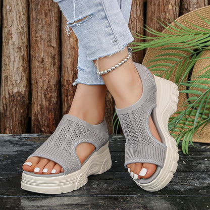 Dopřejte svým nohám prodyšné pohodlí – dámské letní prodyšné platformové sandály. Na dobírku! 👡