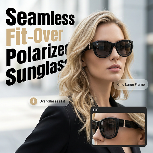 Noste je přímo přes své dioptrické brýle – fit-over polarizované sluneční brýle. Na dobírku! 🕶️