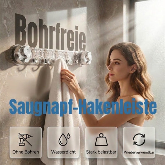 Připevněte lištu během vteřiny bez vrtání – tyč s přísavkami na háčky. Na dobírku! 🚿