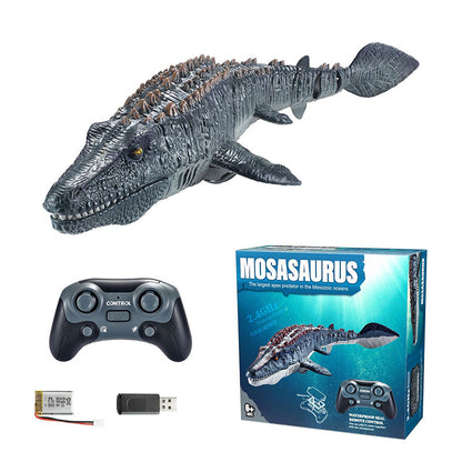 Oživte pravěká monstra ve vodě – dálkově ovládaný mosasaurus se stříkáním. Na dobírku! 🦕
