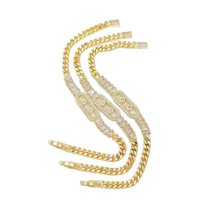 Pozvedněte svůj styl luxusním zlatým řetízkem – elegantní zlatý kubánský náramek. Na dobírku! ✨